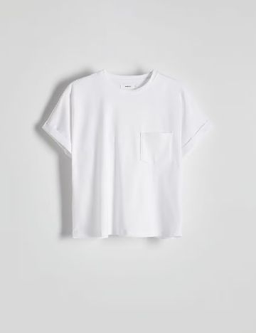 Tricou Reserved, alb