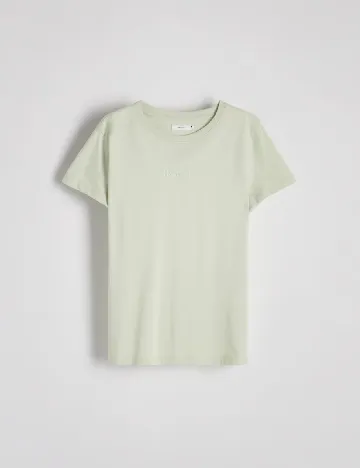 Tricou Reserved, verde pal