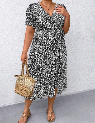 Rochie medie SHEIN CURVE, negru