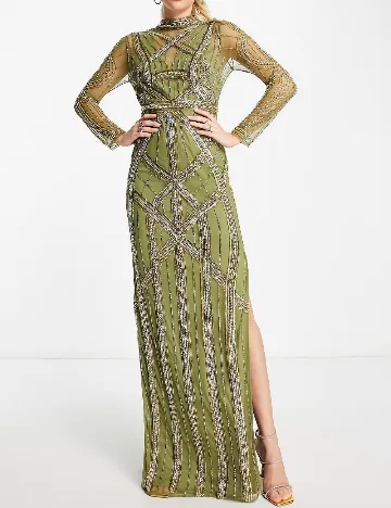 Rochie lunga ASOS, verde