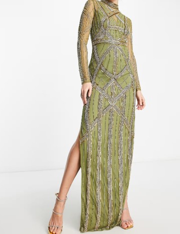 Rochie lunga ASOS, verde