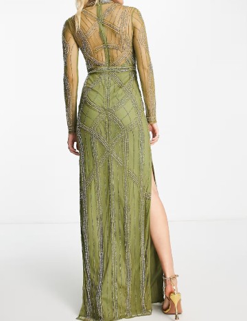 Rochie lunga ASOS, verde