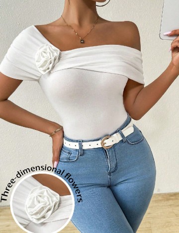 Top SHEIN, alb