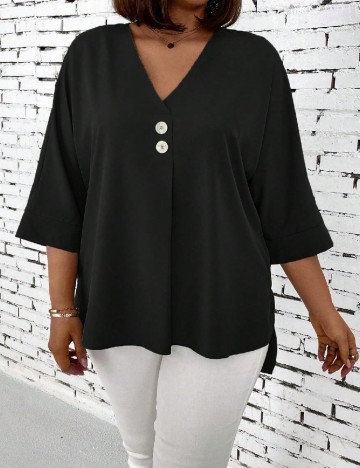 Bluza SHEIN CURVE, negru