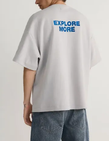 Tricou Oversize Reserved, gri