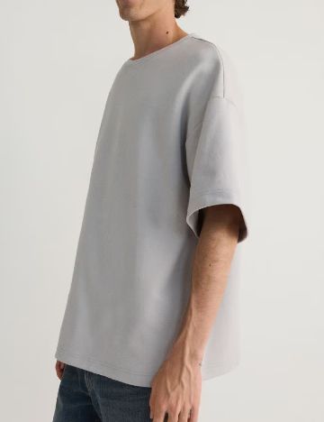 Tricou Oversize Reserved, gri