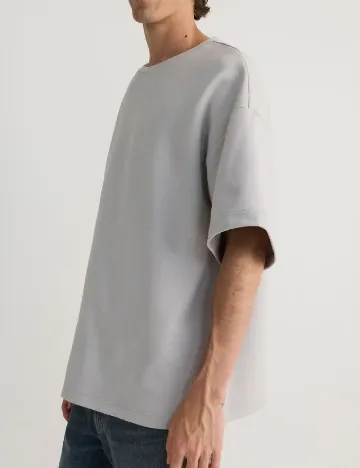 Tricou Oversize Reserved, gri