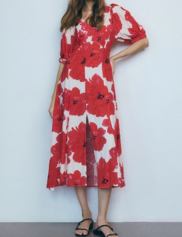Rochie medie Reserved, rosu