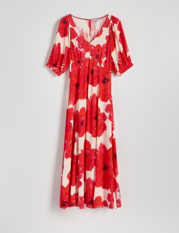 Rochie medie Reserved, rosu