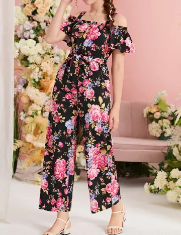 Salopeta Shein Kids, floral print