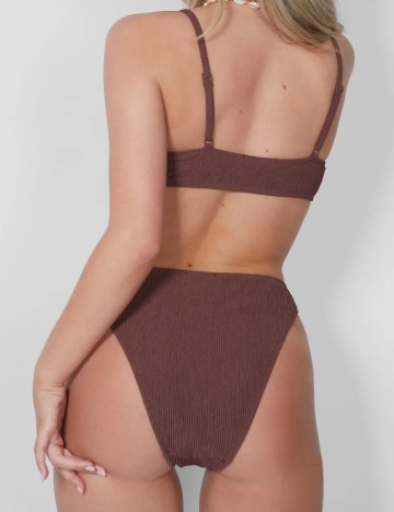 Bustiera de baie Public Desire, maro