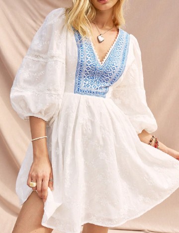 Rochie scurta SHEIN, alb