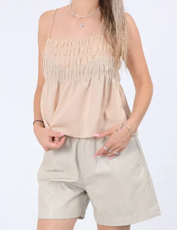 Pantaloni scurti ASOS, crem