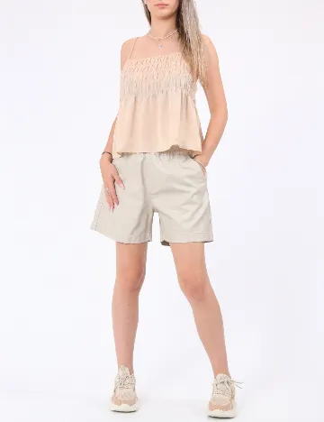 Pantaloni scurti ASOS, crem