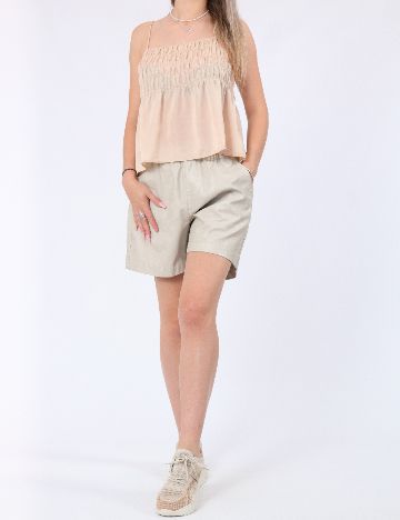 Pantaloni scurti ASOS, crem