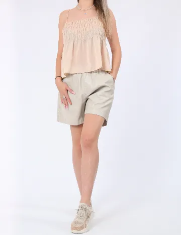 Pantaloni scurti ASOS, crem