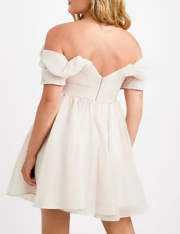 Rochie scurta ASOS, crem