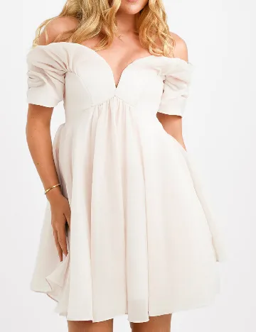 Rochie scurta ASOS, crem