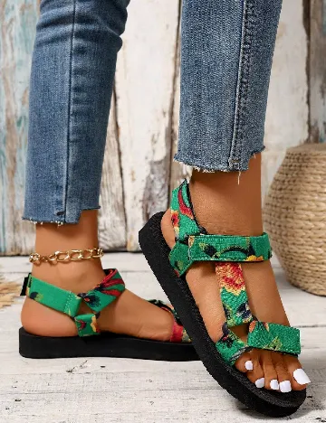 Sandale SHEIN, verde