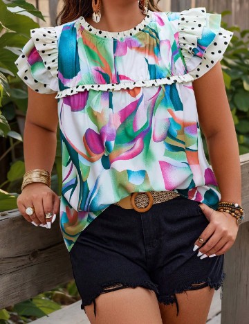 Bluza SHEIN CURVE, mix culori
