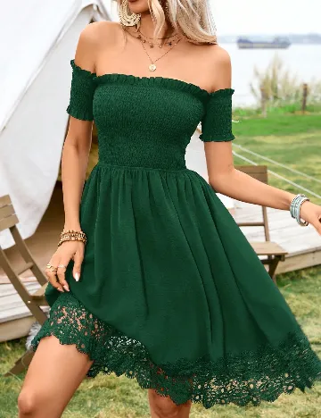 Rochie scurta SHEIN, verde