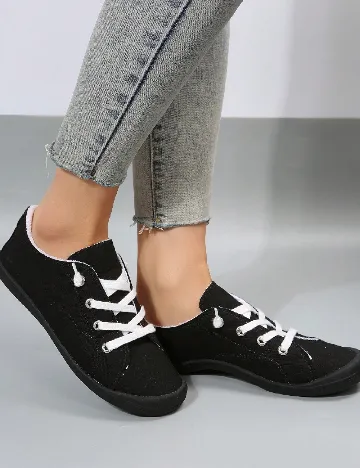 Adidasi SHEIN, negru Negru