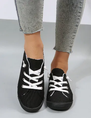 Adidasi SHEIN, negru Negru