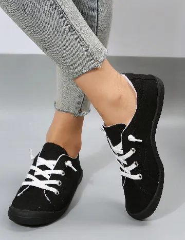 Adidasi SHEIN, negru Negru