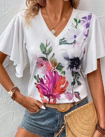 Tricou Emery Rose, alb
