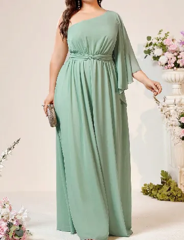 Rochie lunga SHEIN CURVE, verde