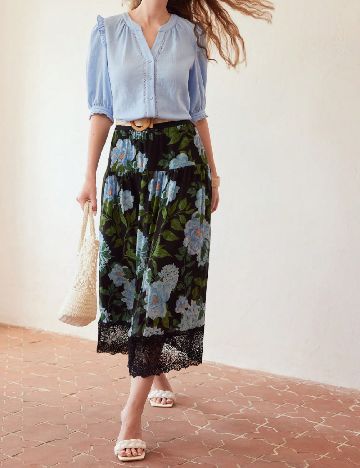 Bluza MOTF, albastru