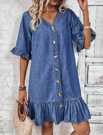 Rochie scurta SHEIN, albastru