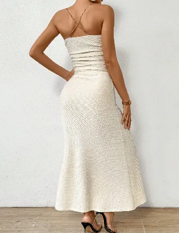 Rochie lunga SHEIN, crem