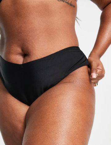Chilot de  baie Ivory Rose Curve, negru