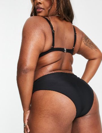 Chilot de  baie Ivory Rose Curve, negru