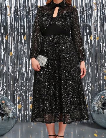 Rochie lunga SHEIN CURVE, negru