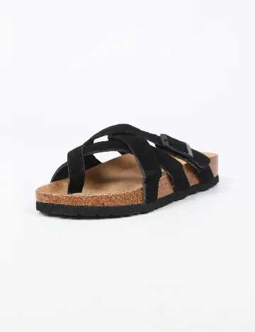 Slapi SHEIN, negru Negru
