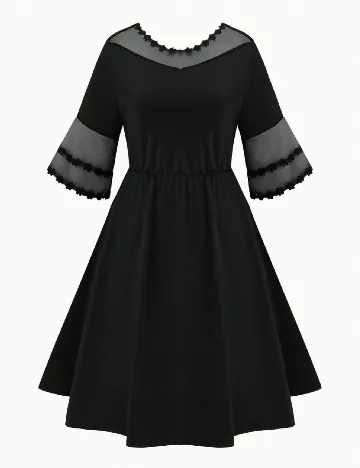 Rochie scurta SHEIN CURVE, negru