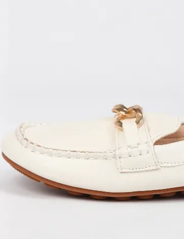 Mocasini SHEIN, alb Alb
