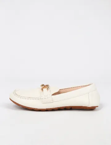 Mocasini SHEIN, alb Alb