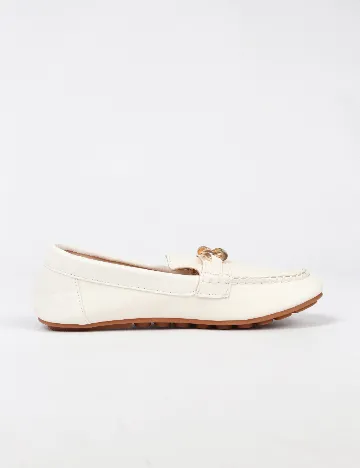 Mocasini SHEIN, alb Alb