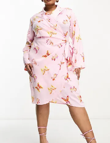 Rochie medie Something New Plus Size, roz