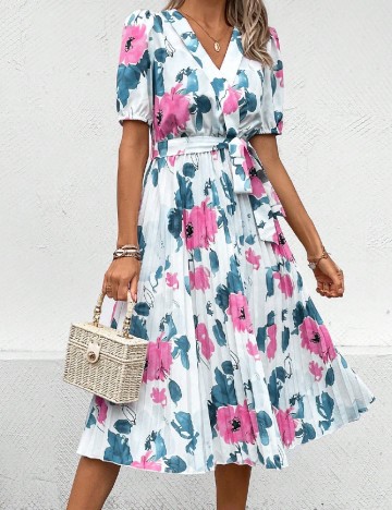 Rochie medie SHEIN, alb