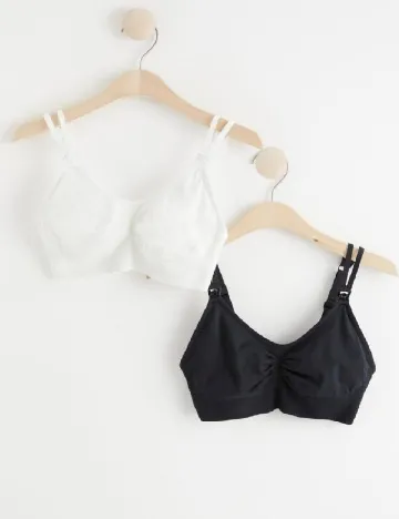 Set bustiere LINDEX, alb/negru