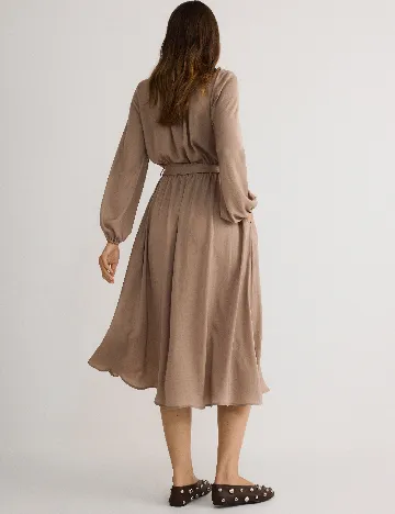Rochie medie Reserved, maro
