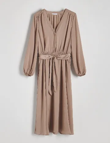 Rochie medie Reserved, maro