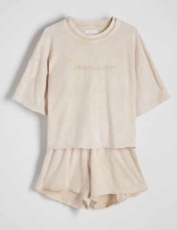 Pijama Reserved, crem