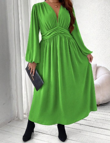 Rochie lunga SHEIN CURVE, verde