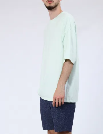 Tricou Oversize ASOS, verde Verde