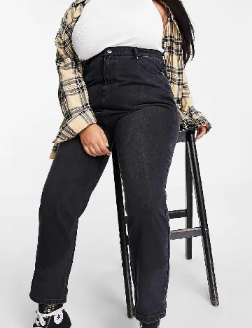 Blugi Don t think twice Curve, negru